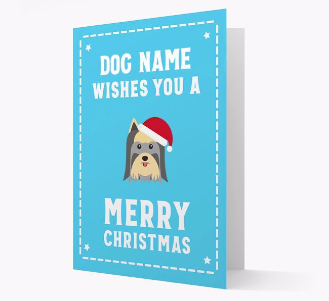 'Christmas Wishes' Card with your {breedFullName} Christmas Icon